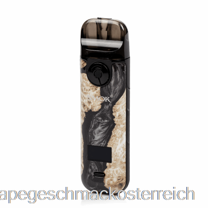 Smok Novo 4 25 W Pod Kit Schwarz Stabilisierender Holz-Vape-Geschmack